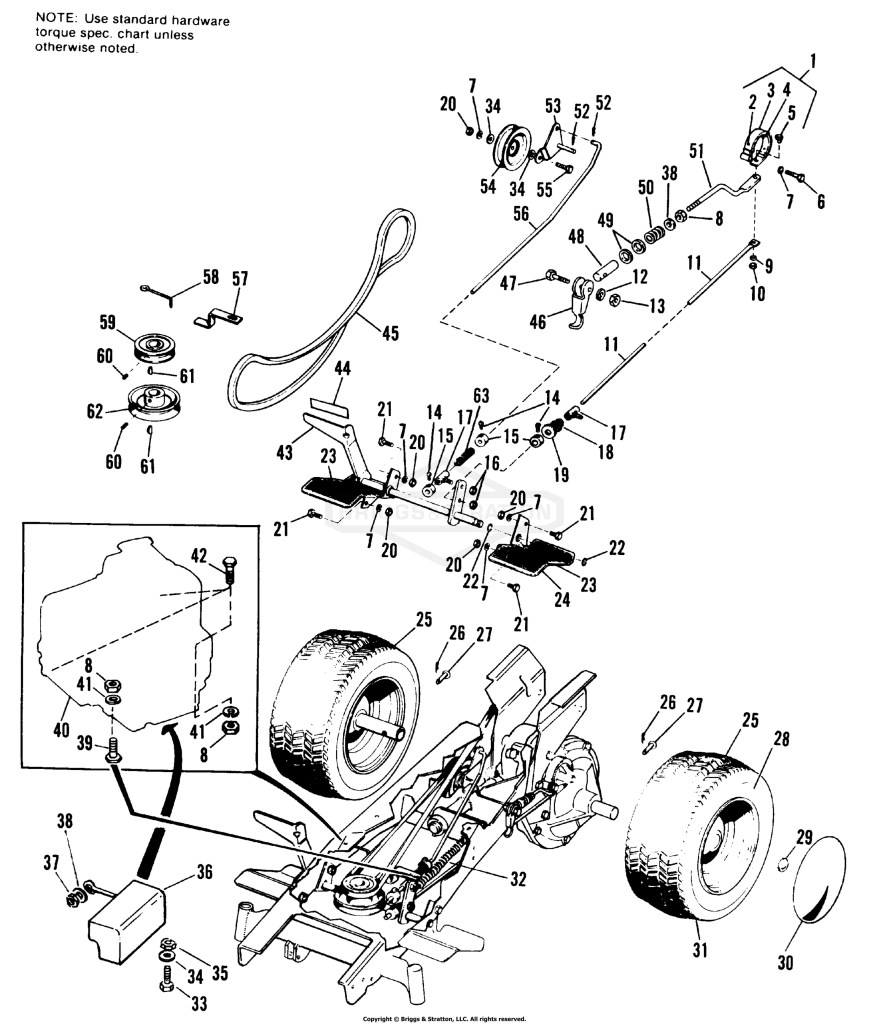 Engine, Pulley, Brake & Clutch Group