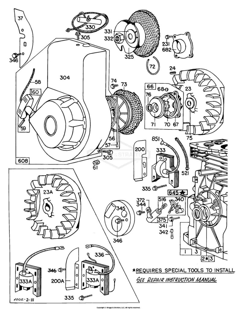 Blower Hsg,Flywheels,Rewinds