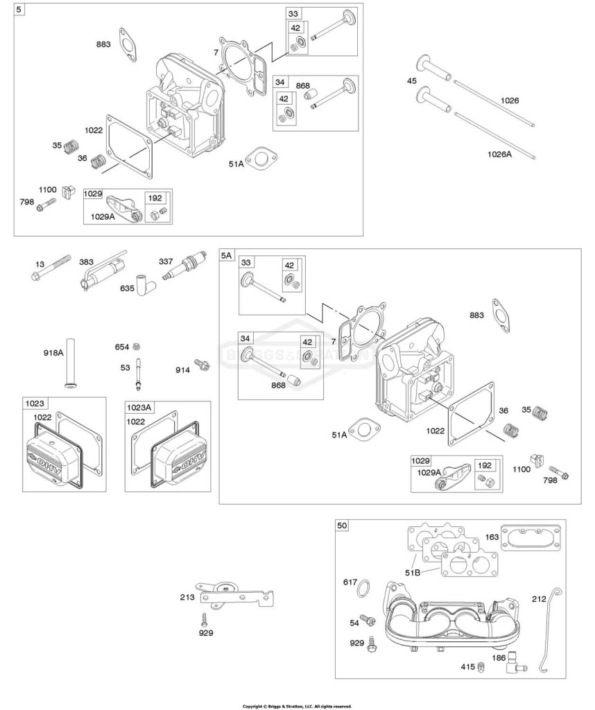 Cylinder Head, Rocker Arm Cover, Intake Manifold