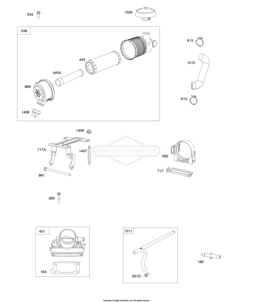 Cyclonic Air Cleaner, Intake Elbow