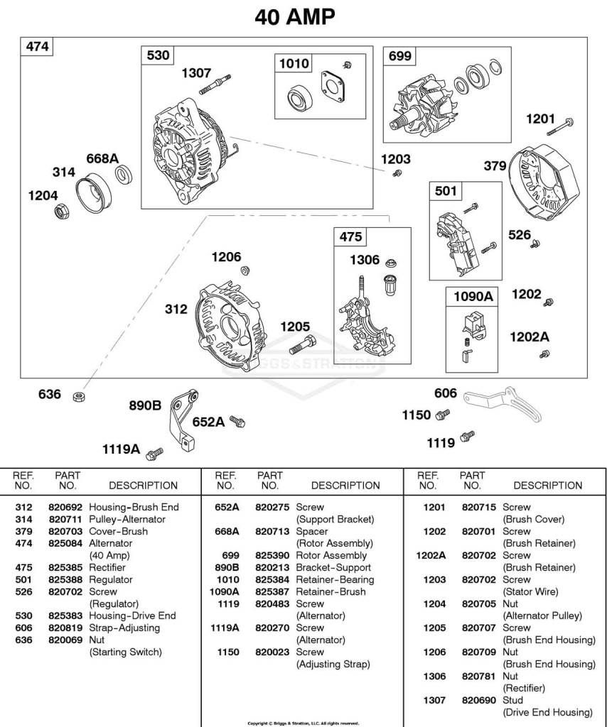 Alternator, 40 AMP