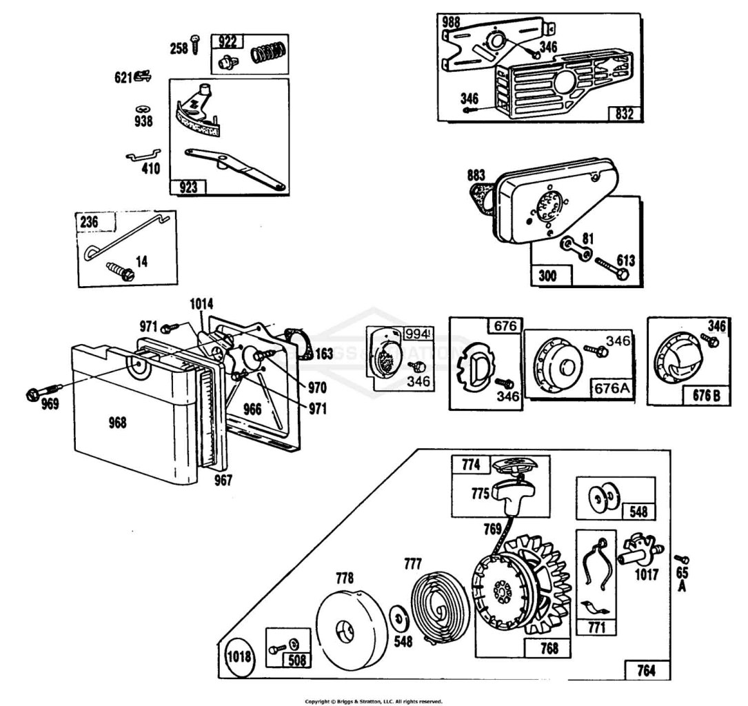 Mufflers, Air Cleaner,Rewind