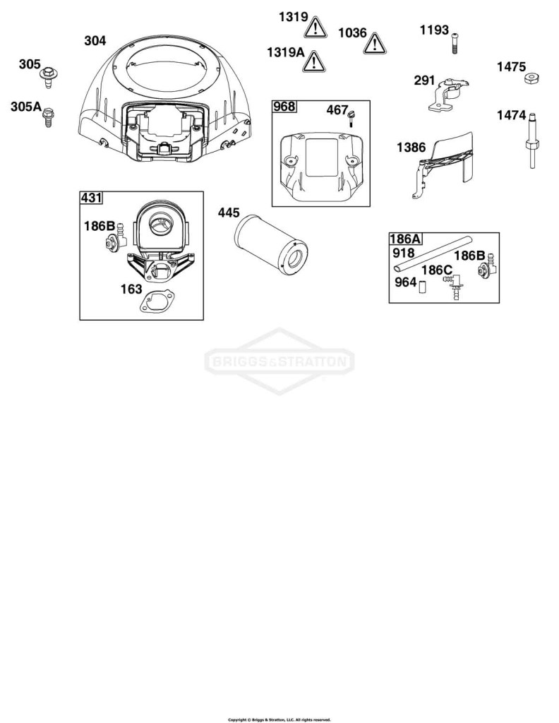 Blower Housing and Air Cleaner Group