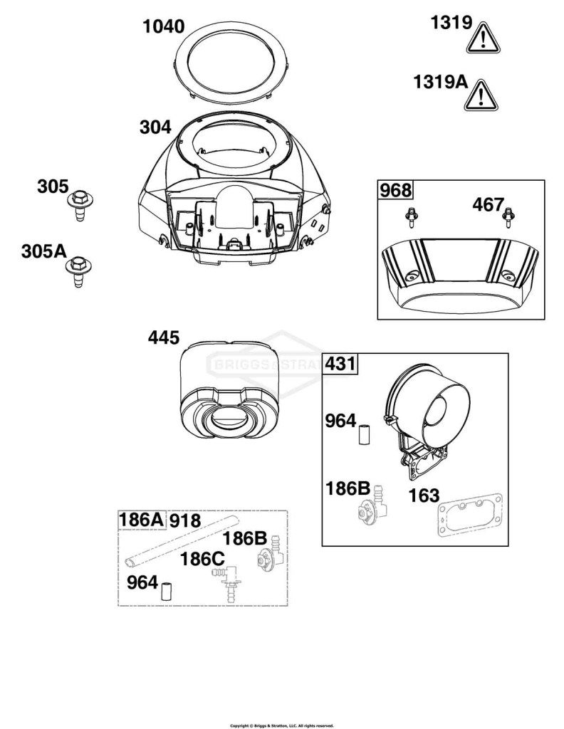 Blower Housing and Air Cleaner Group