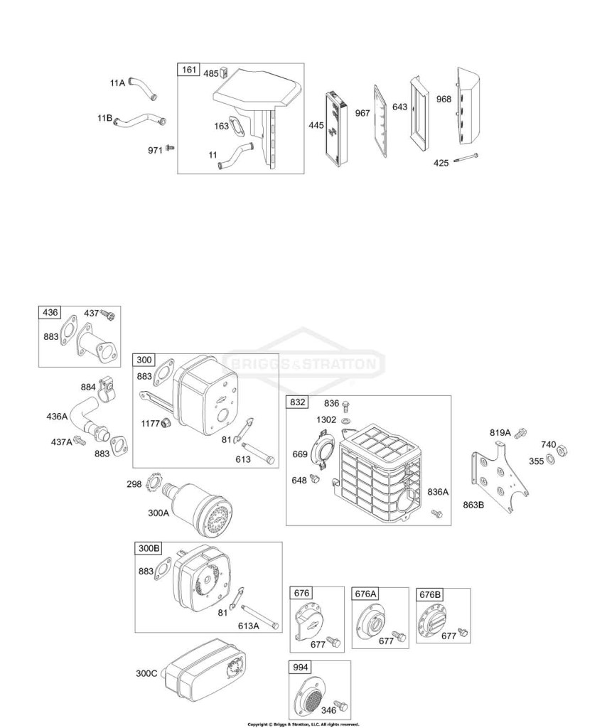 AIR CLEANER, MUFFLER