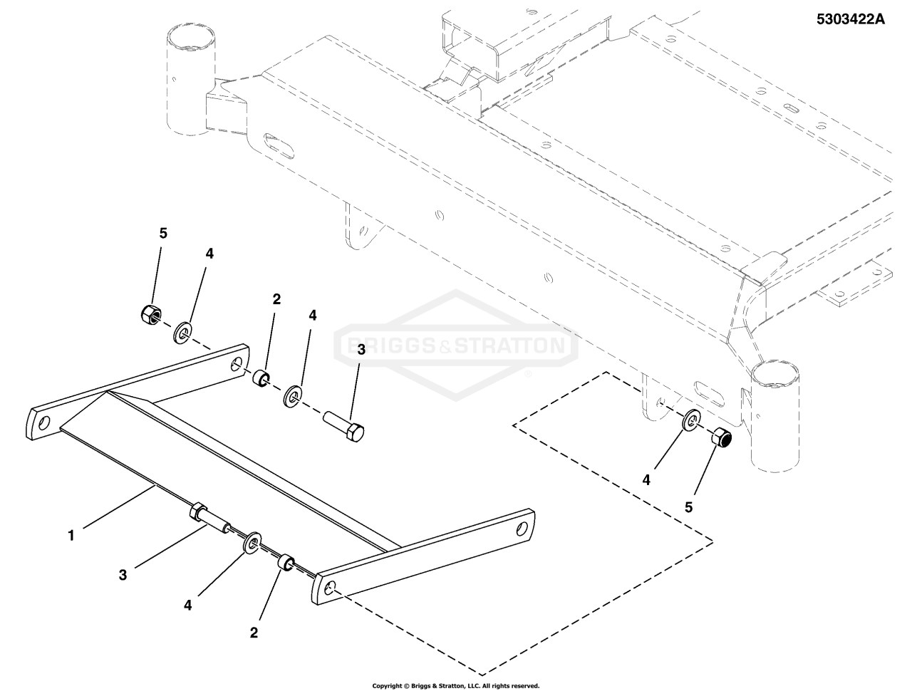 52 & 61 Mower Deck Group - Puller Bar
