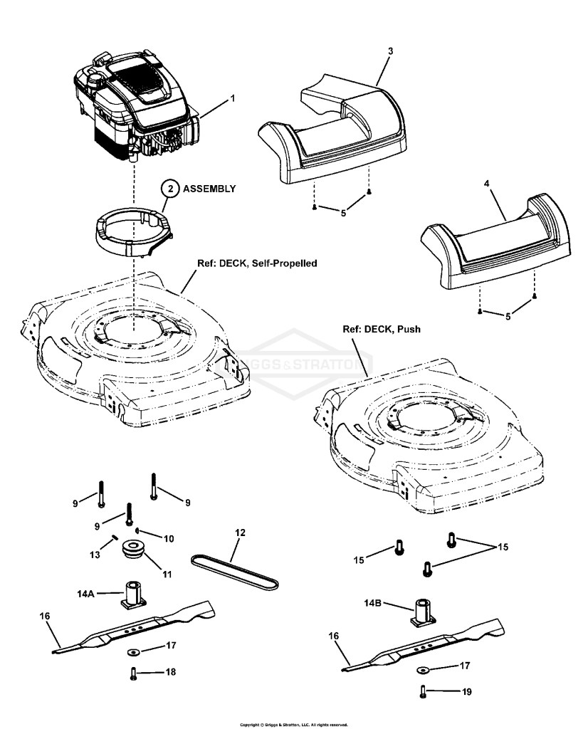 Engine, Blade & Front Cover