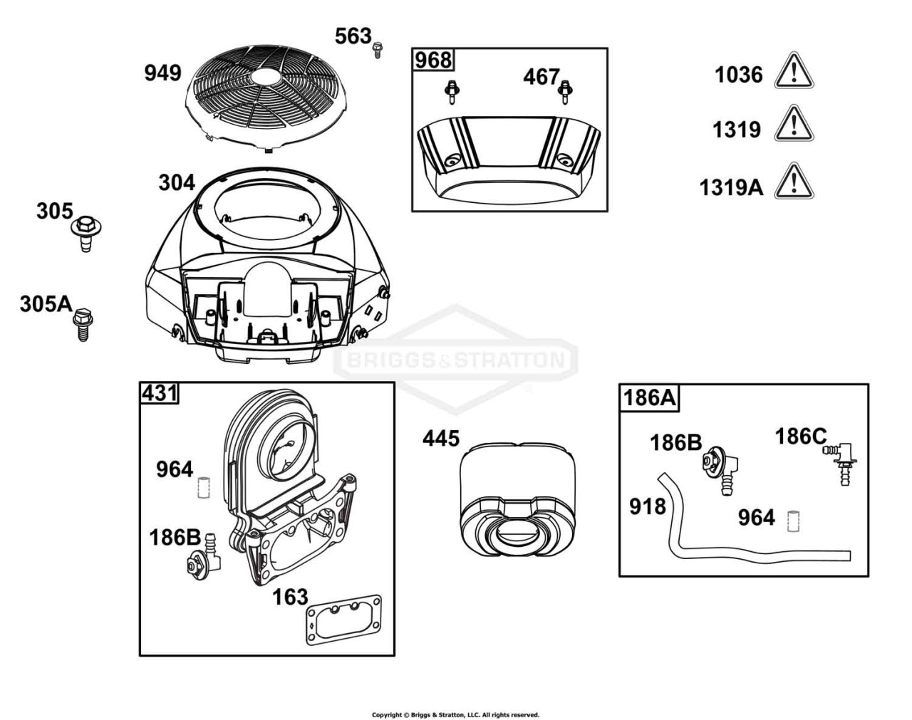 Blower Housing and Air Cleaner Group