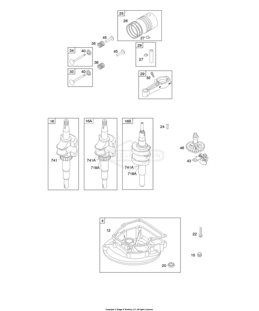 Camshaft, Crankcase Cover/Sump, Crankshaft, Piston/Rings/Connecting Rod