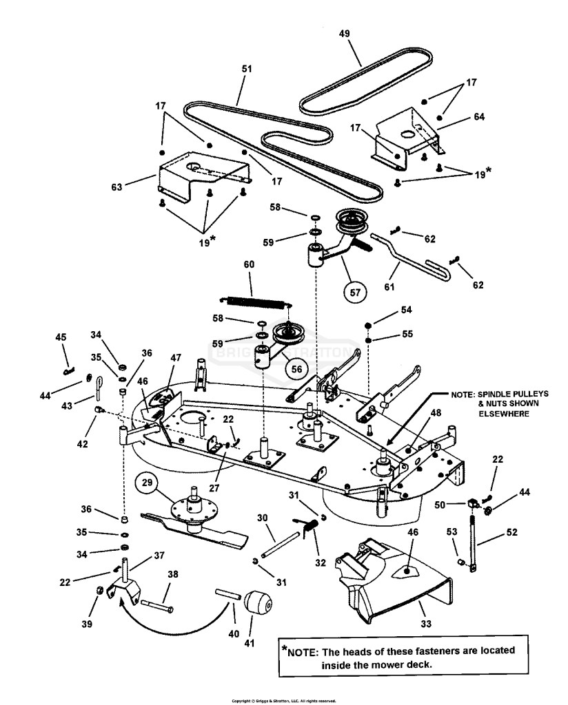48 CUTTING DECK ASSEMBLY (Series I) PT.2