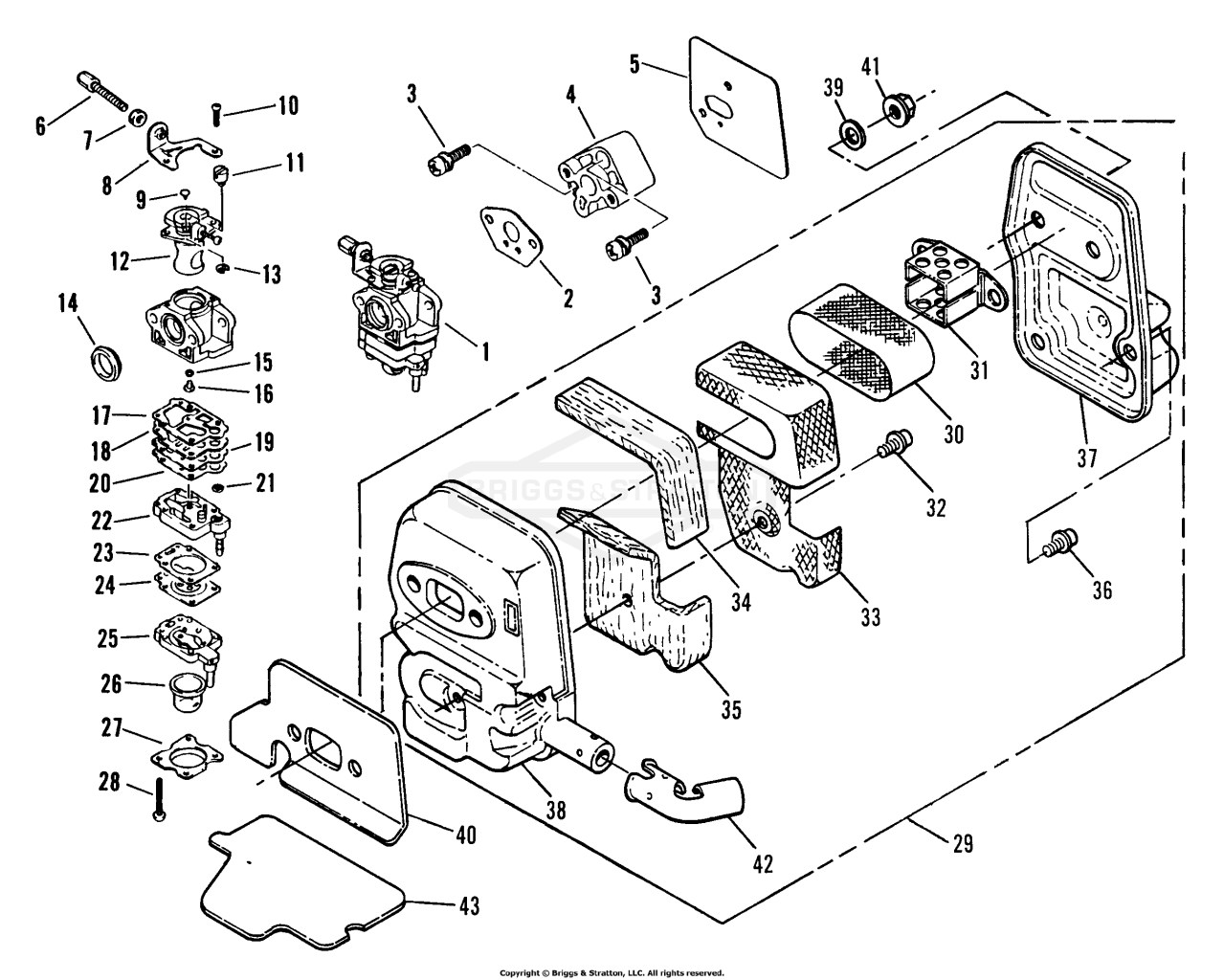 RT2451 Carburetor And Primer Pump
