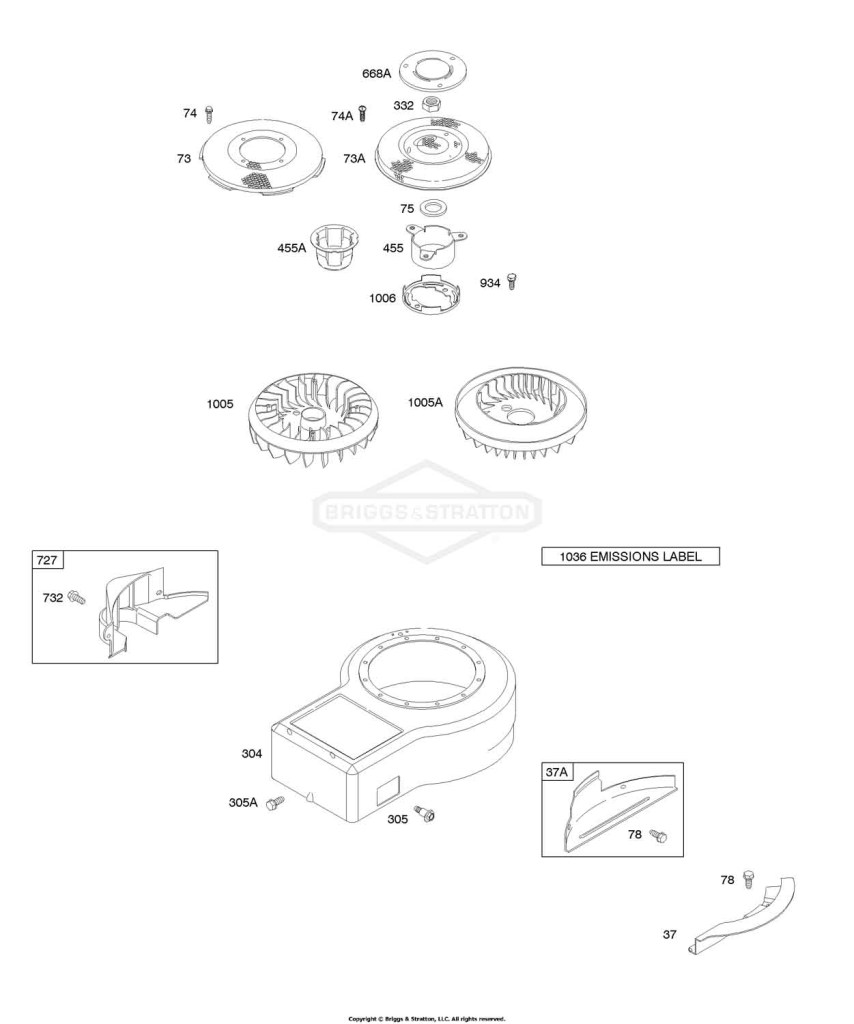 Blower Housing, Shields, Flywheel Fan