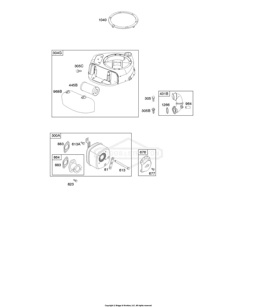 Air Cleaner, Blower Housing, Exhaust System