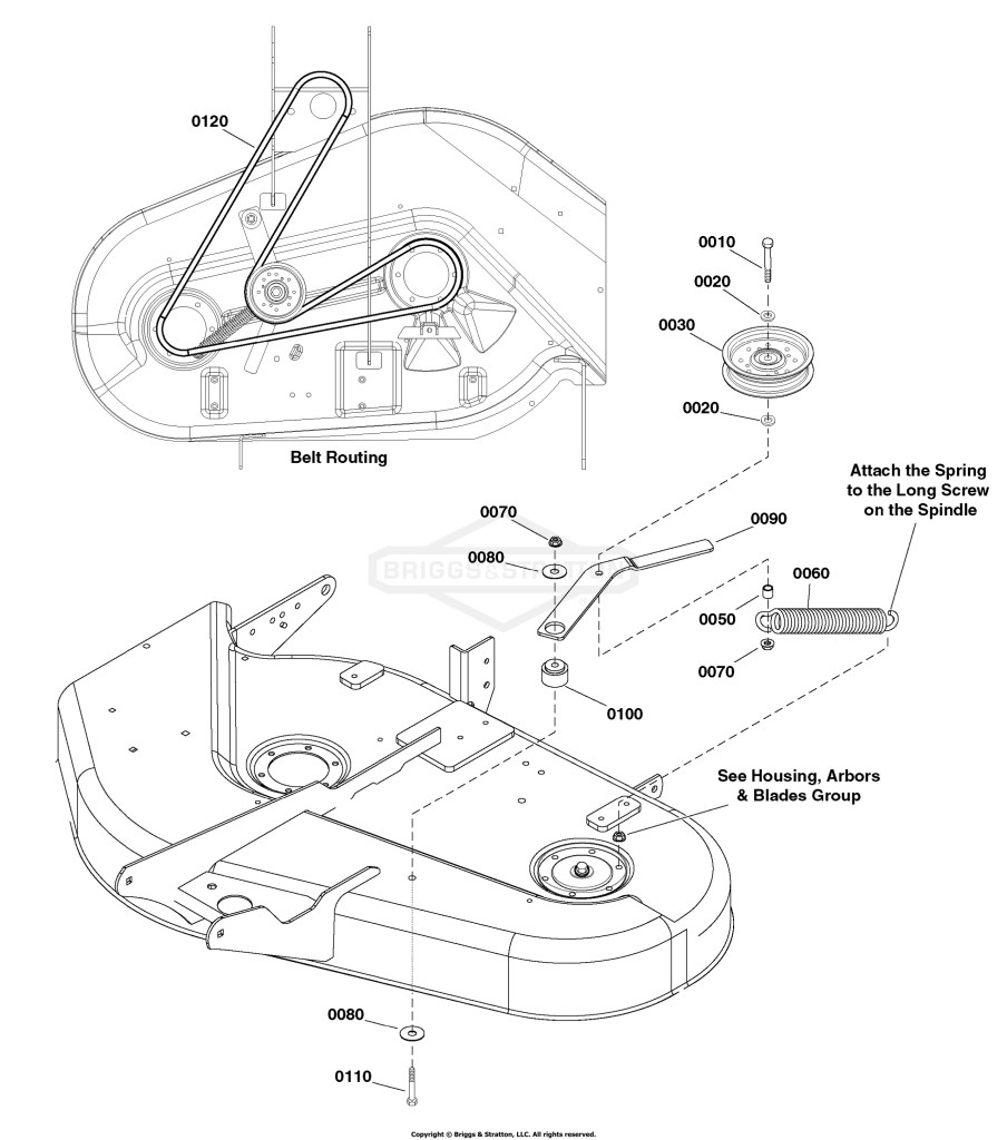 38 (96cm) Mower Deck - Clutch Group