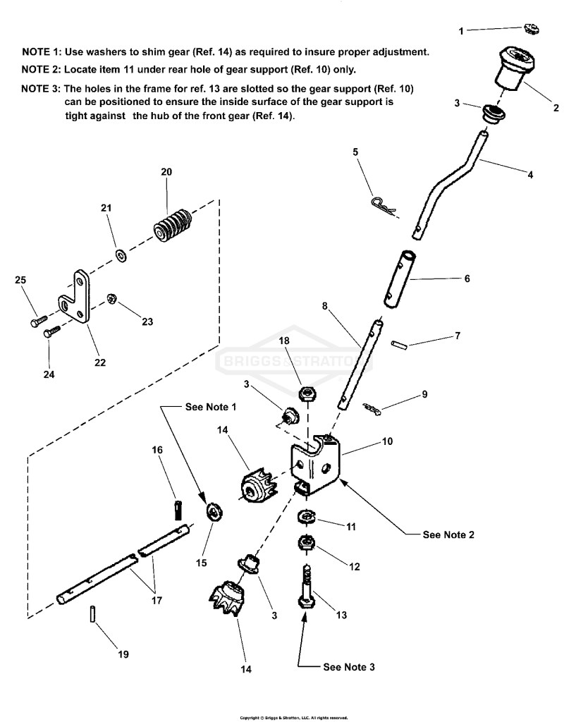 CHUTE CRANK CONTROL