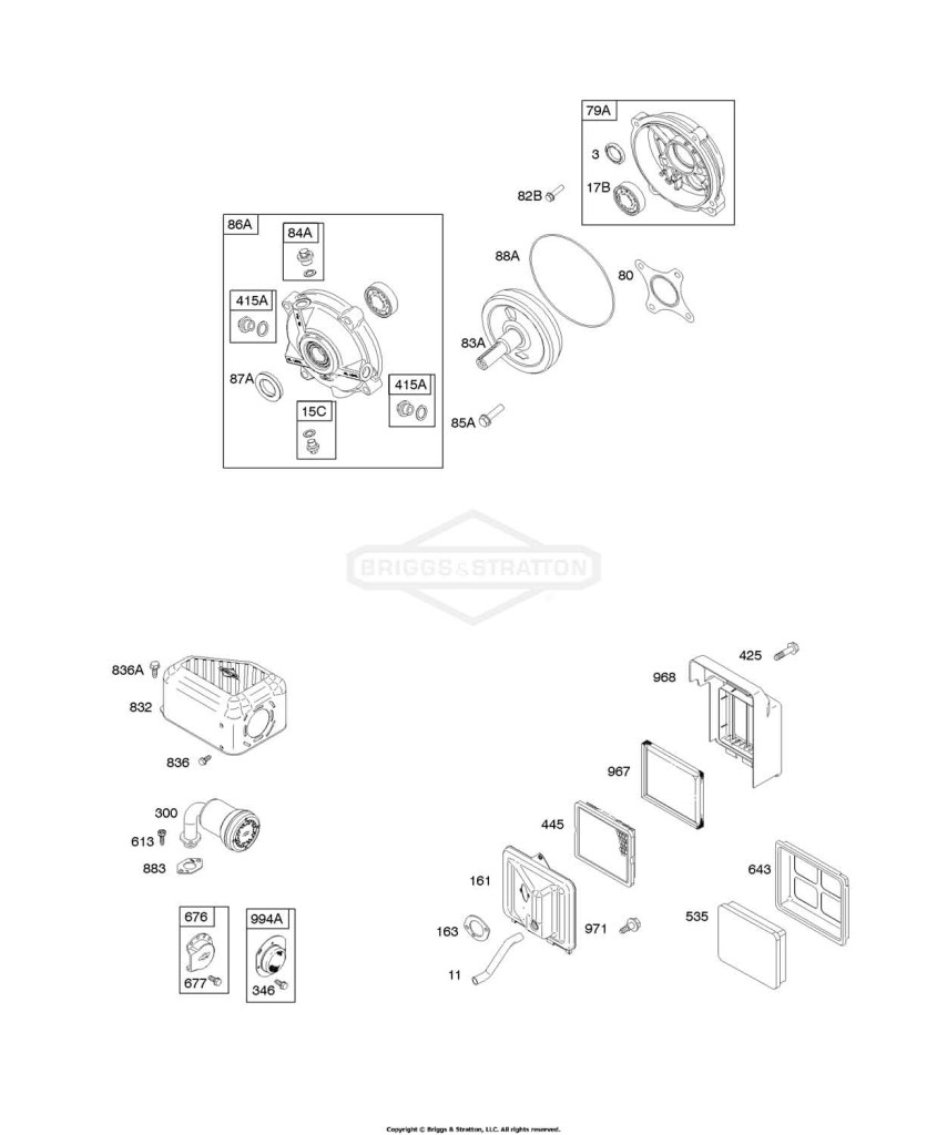 Air Cleaner, Exhaust System, Gear Reduction