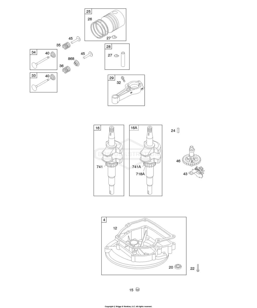 Camshaft, Crankcase Cover/Sump, Crankshaft, Piston/Rings/Connecting Rod
