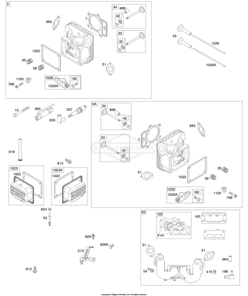 Cylinder Head, Rocker Arm Cover, Intake Manifold