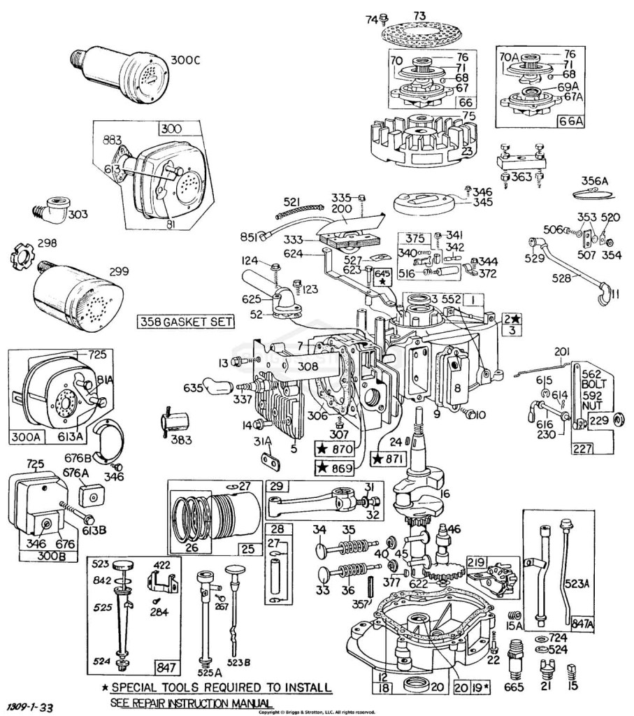 Cyl, Mufflers, Piston, Sump