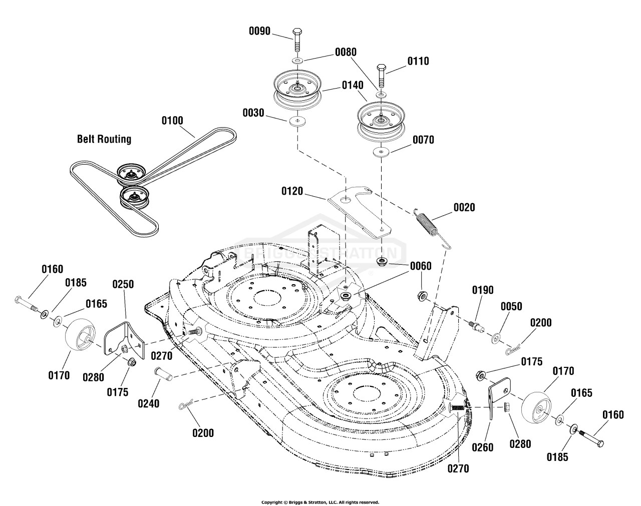 42 Mower Deck Clutch & Support Group