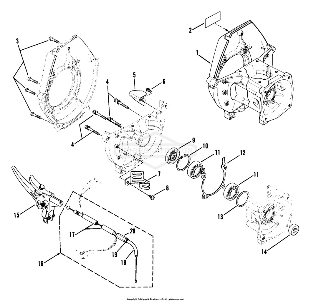 411SST Crankcase Assm'y