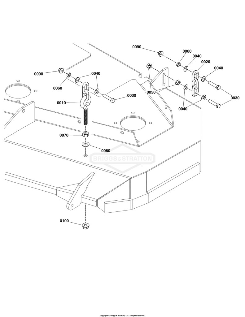 48 Mower Deck Group - Hanger Chains