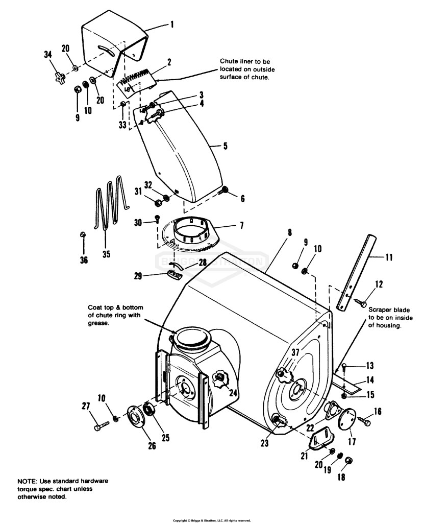 Auger Housing & Chute Group