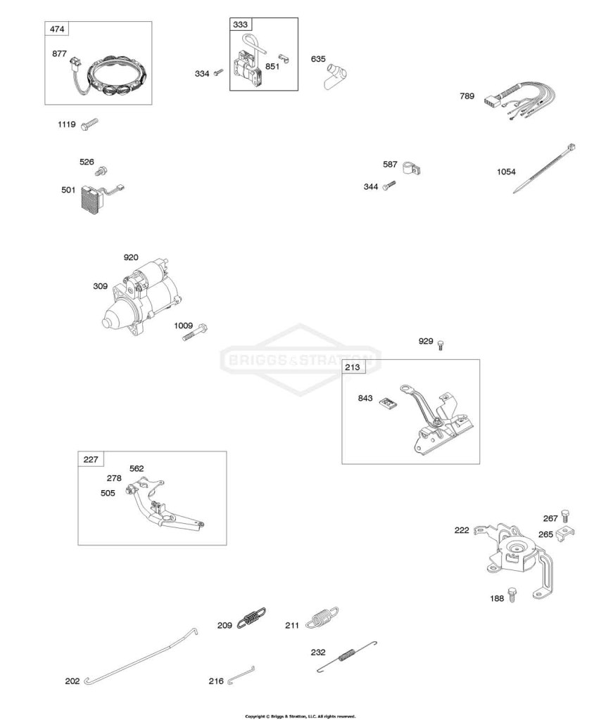 Alternator, Controls, Ignition, Springs