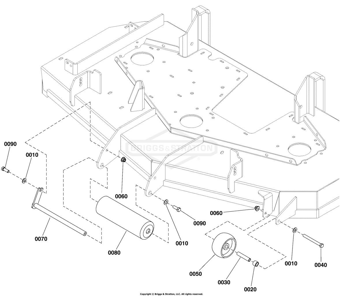 52 Mower Deck Group - Rollers