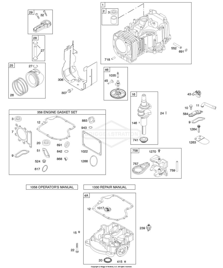 Camshaft, Crankshaft, Cylinder, Engine Sump, Gasket Set - Engine, Piston, Rings, Connecting Rod