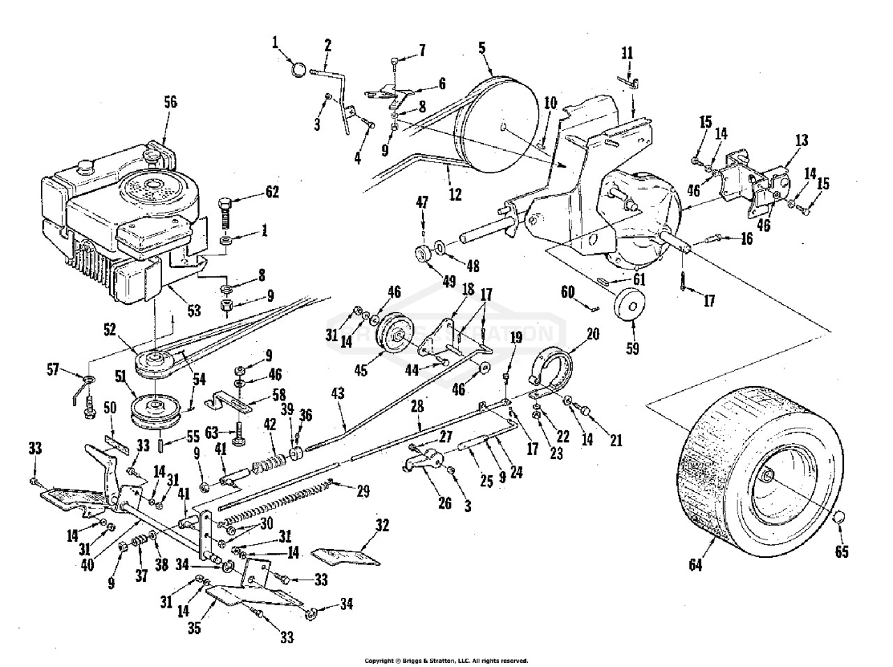 Engine, Clutch & Brake Group (3857I03)
