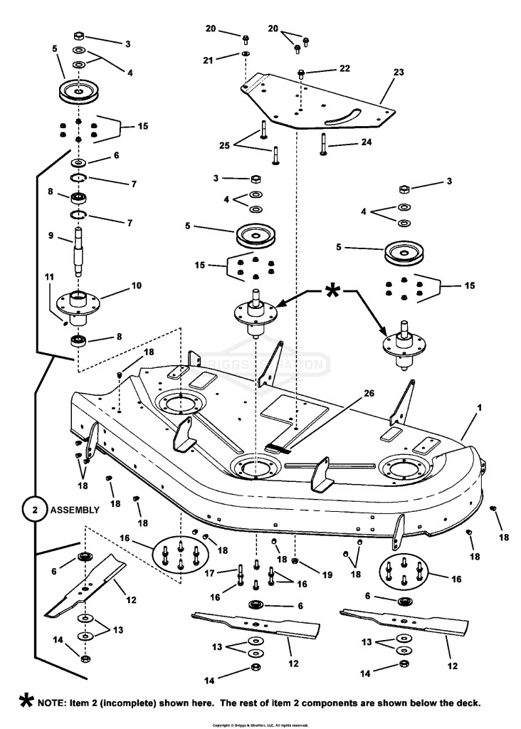 50 DECK GROUP (Sub-Assembly)