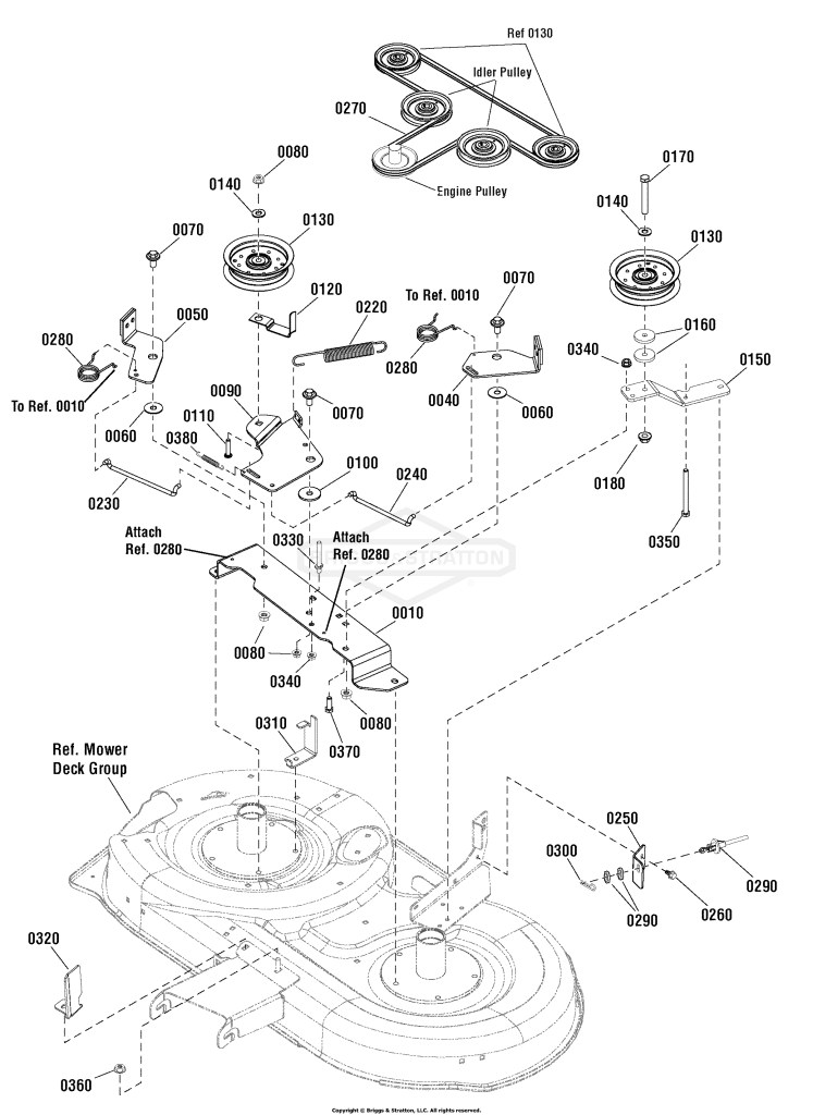 38 Mower Deck - Clutch Group