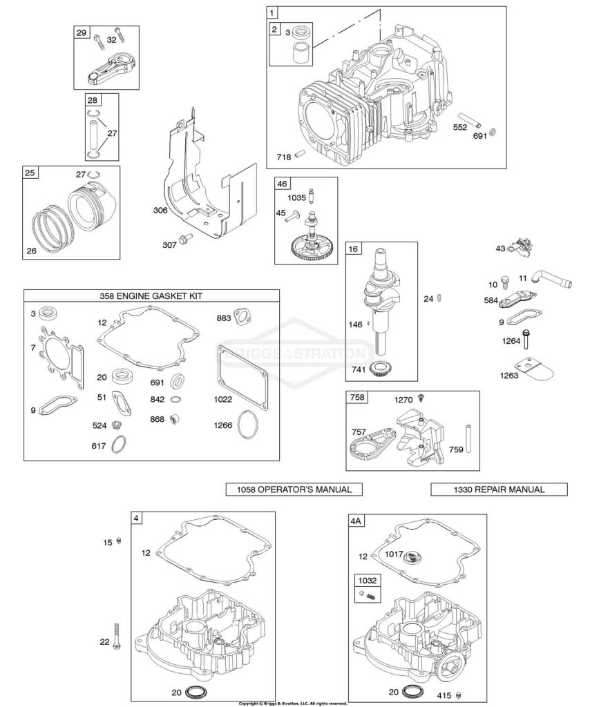 Camshaft, Crankshaft, Cylinder, Engine Sump, Gasket Set - Engine, Piston, Rings, Connecting Rod