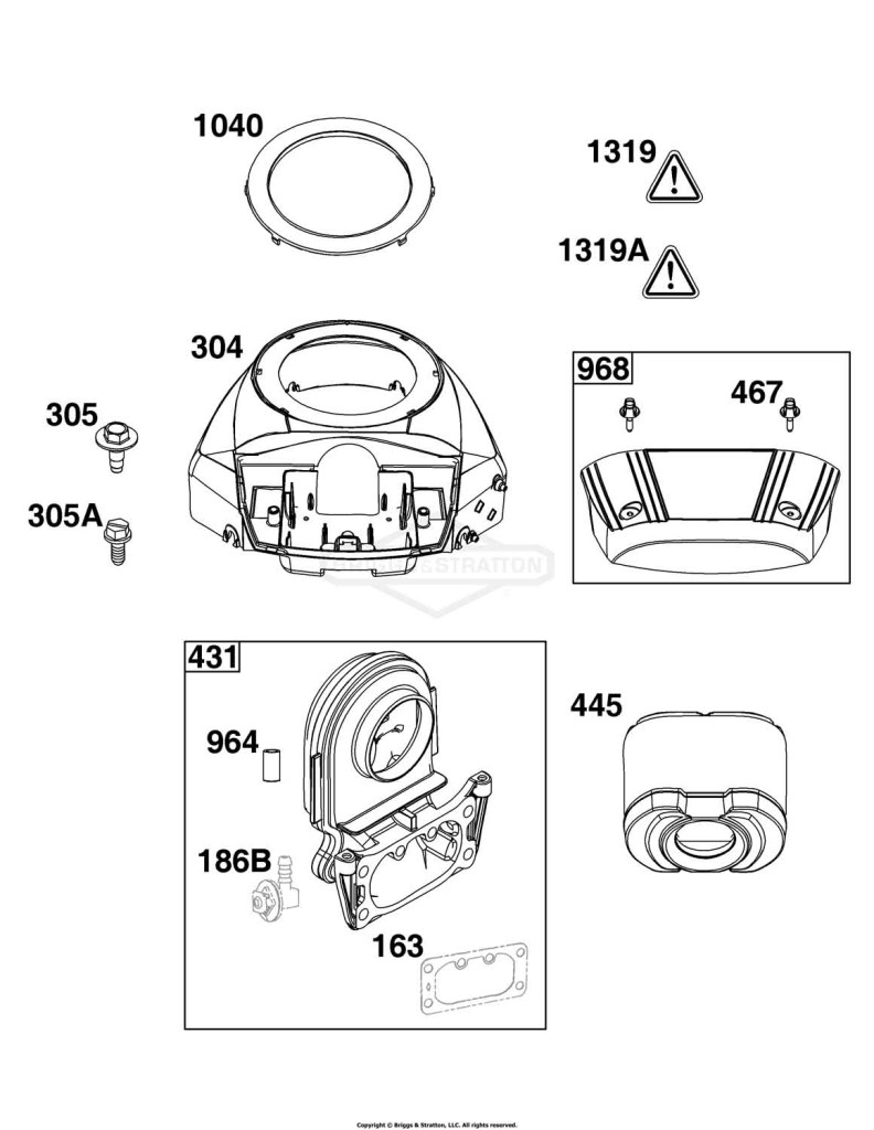 Blower Housing and Air Cleaner Group