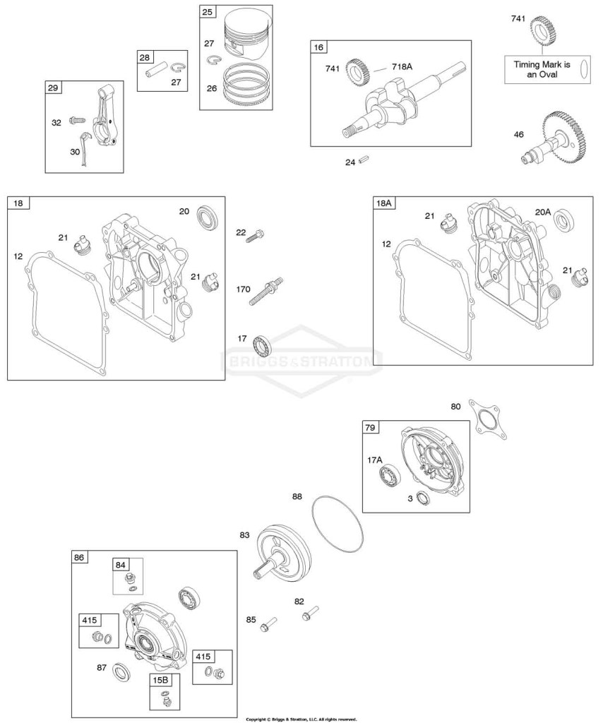 Camshaft, Crankcase Cover/Sump, Crankshaft, Piston/Rings/Connecting Rod
