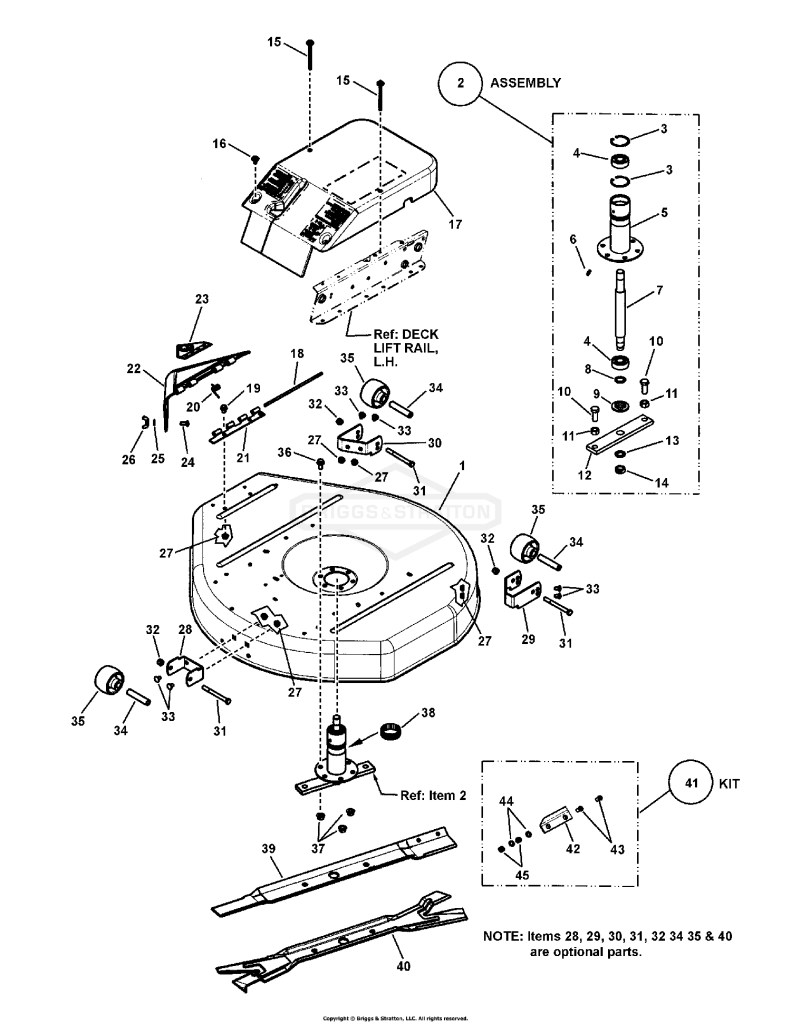 30 Mower Deck & Spindle Group