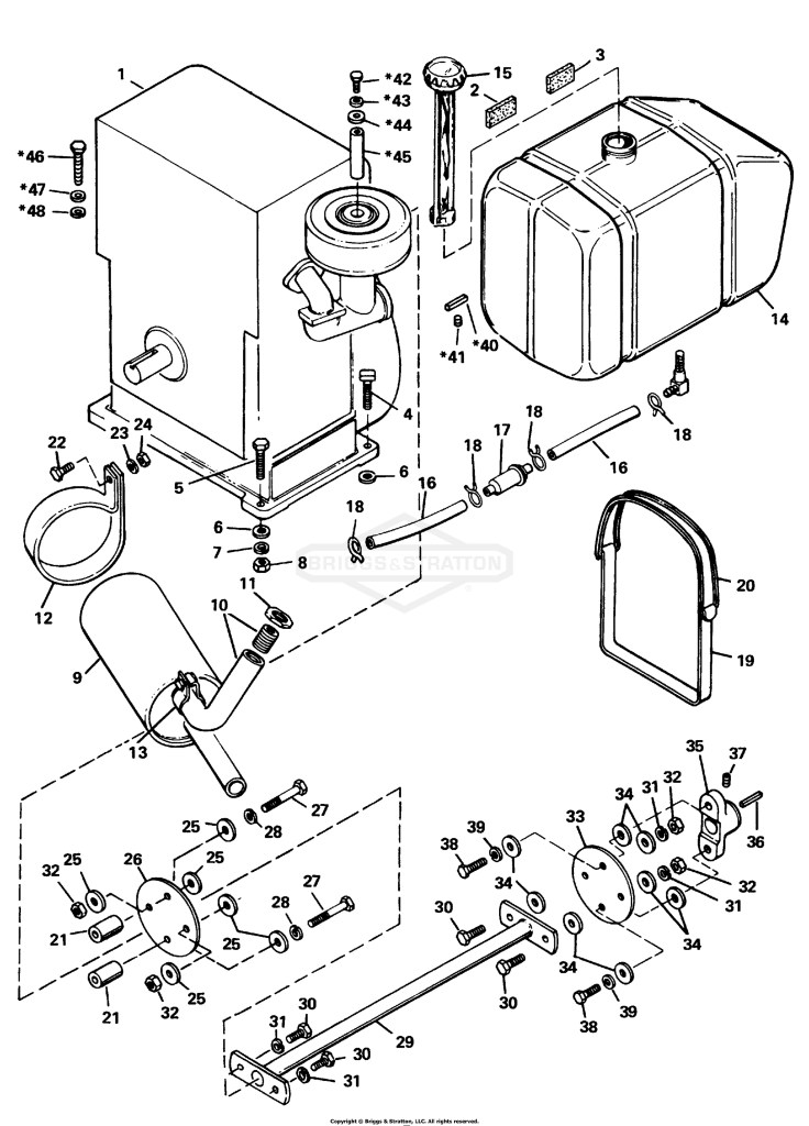 7010-7016-7016H ENGINE & DRIVE SHAFT