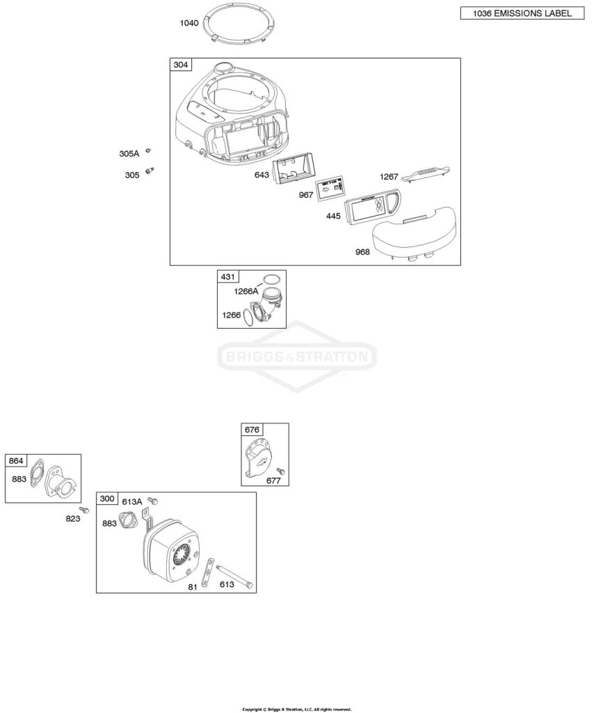 Air Cleaner/Blower Housing, Muffler
