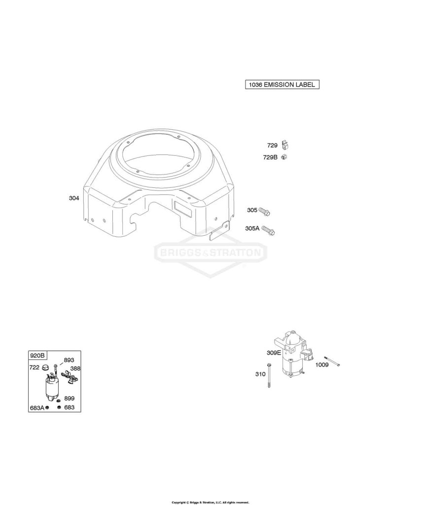 Blower Housing, Electric Starter