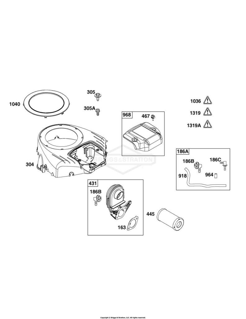 Blower Housing and Air Cleaner Group