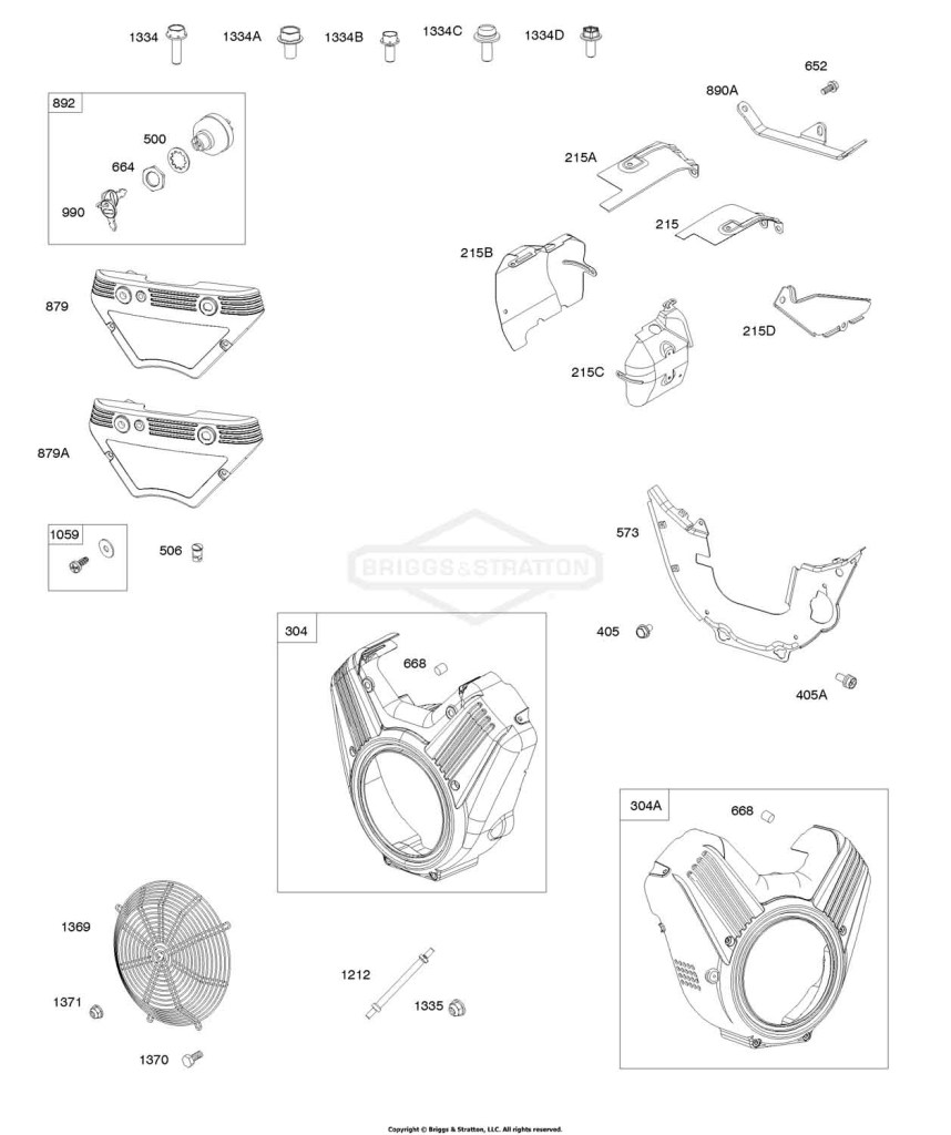 Blower Housings, Air Guides, Ignition Switch