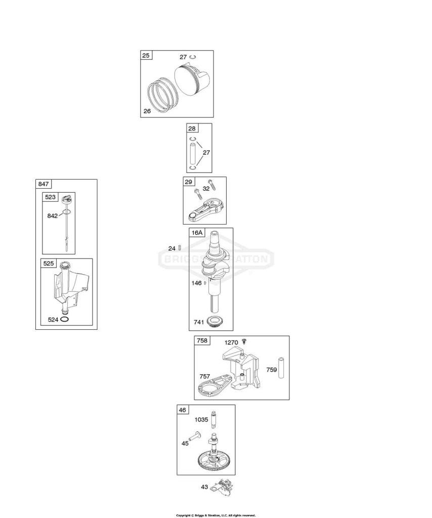 Camshaft, Crankshaft, Lubrication, Piston, Rings, Connecting Rod