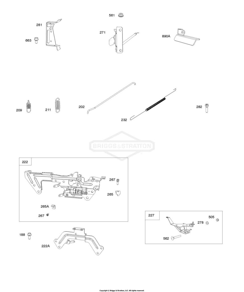Control Brackets, Springs, Rod, Throttle Control