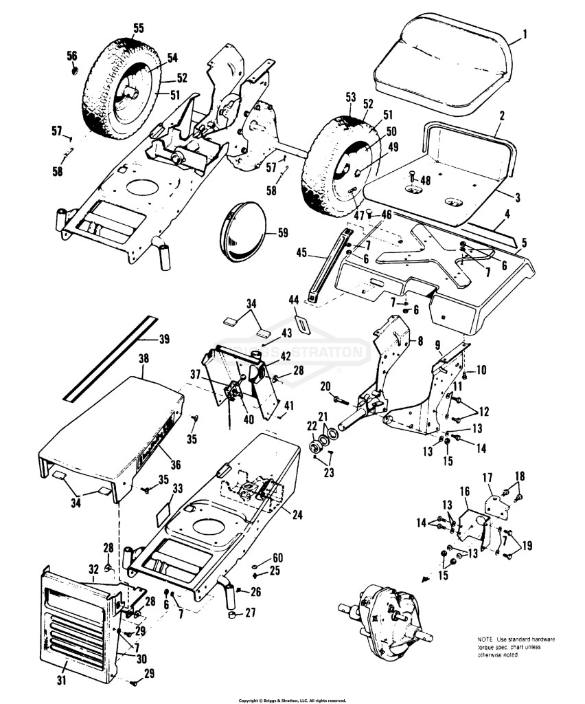 Frame, Hood, Dash & Seat Group