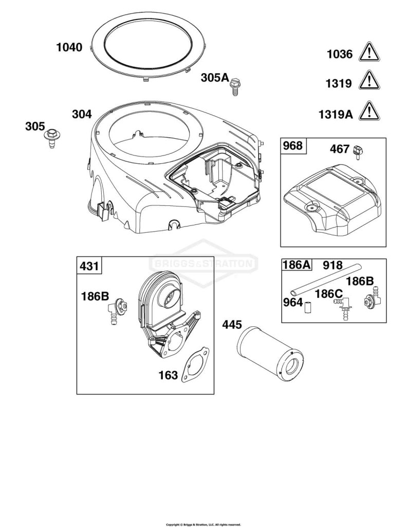 Blower Housing and Air Cleaner Group