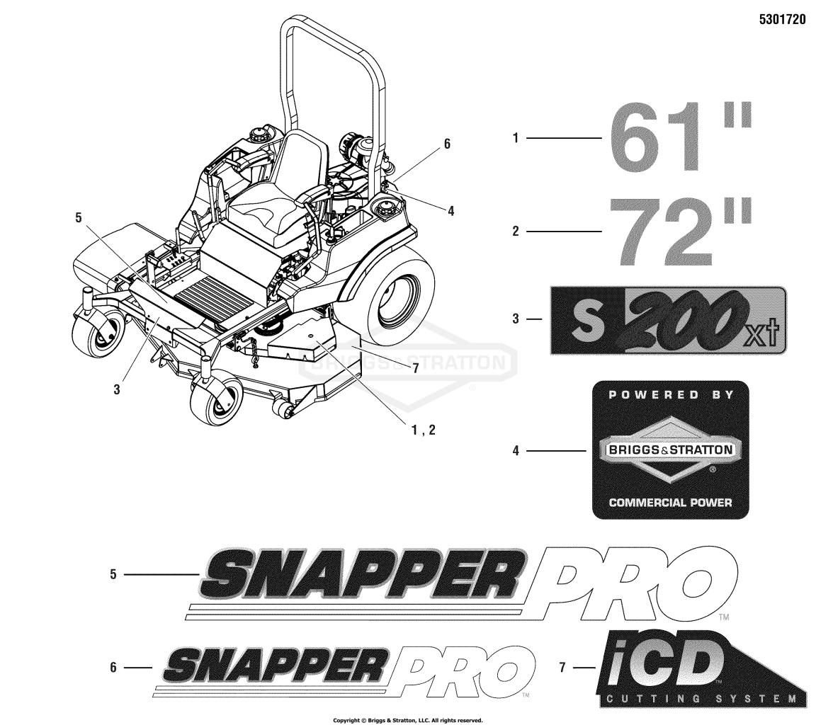 Decal Group - Brand & Model S/N: 2016501343 & Below