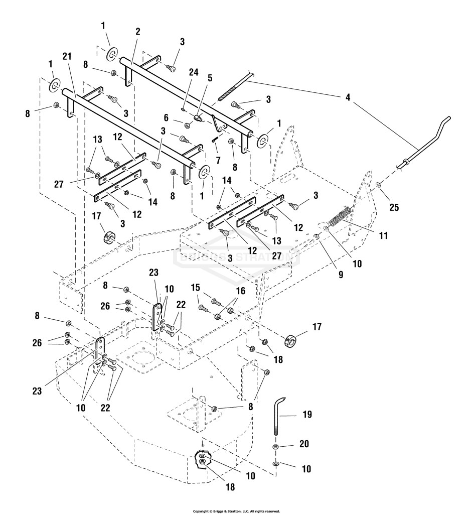 32 Mower Deck - Height Adjustment