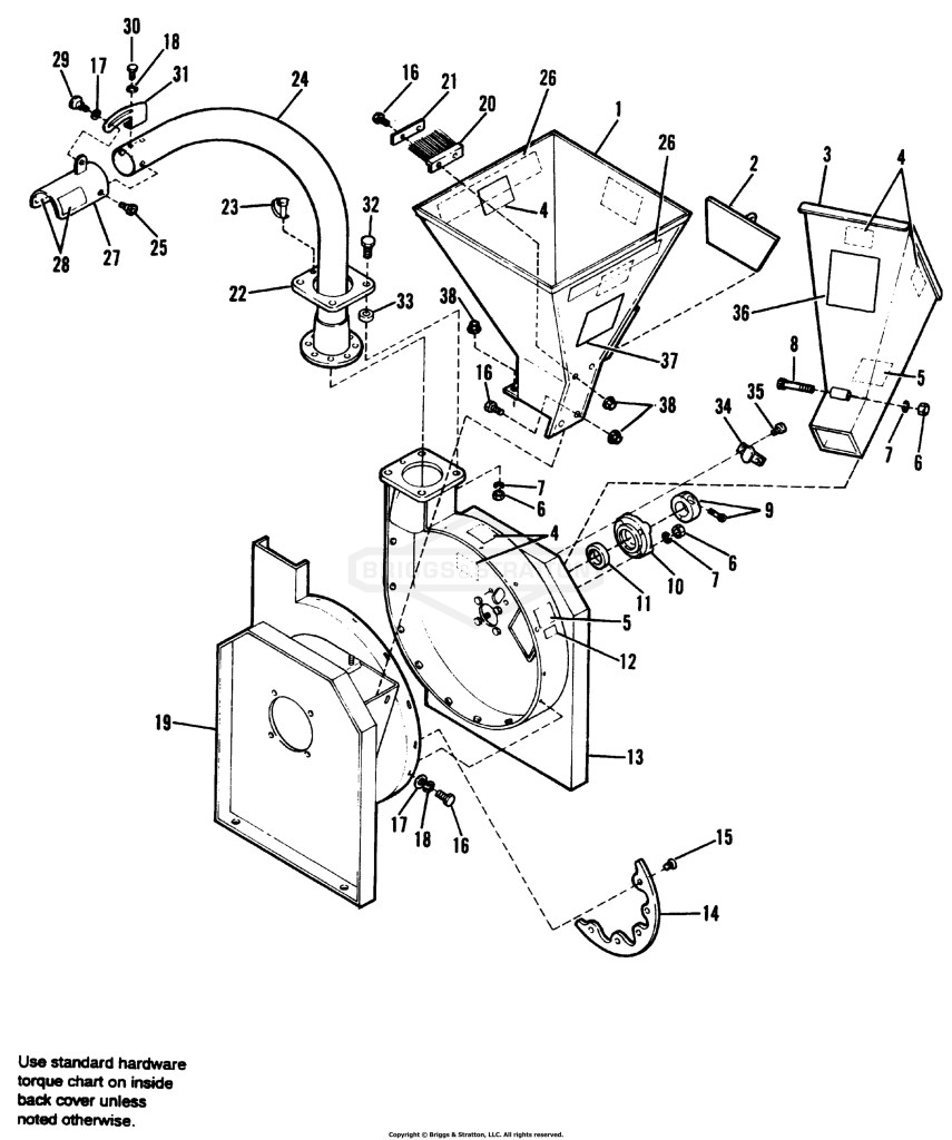 Hopper & Housing Group - Models 2020, 2024, 20 PTO & 24 PTO
