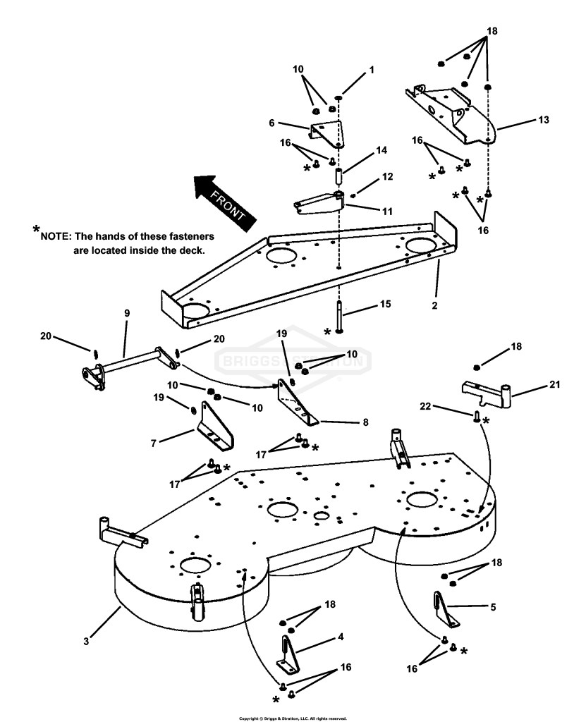 48 Mower Deck Assembly (Series 4) (Part 1)
